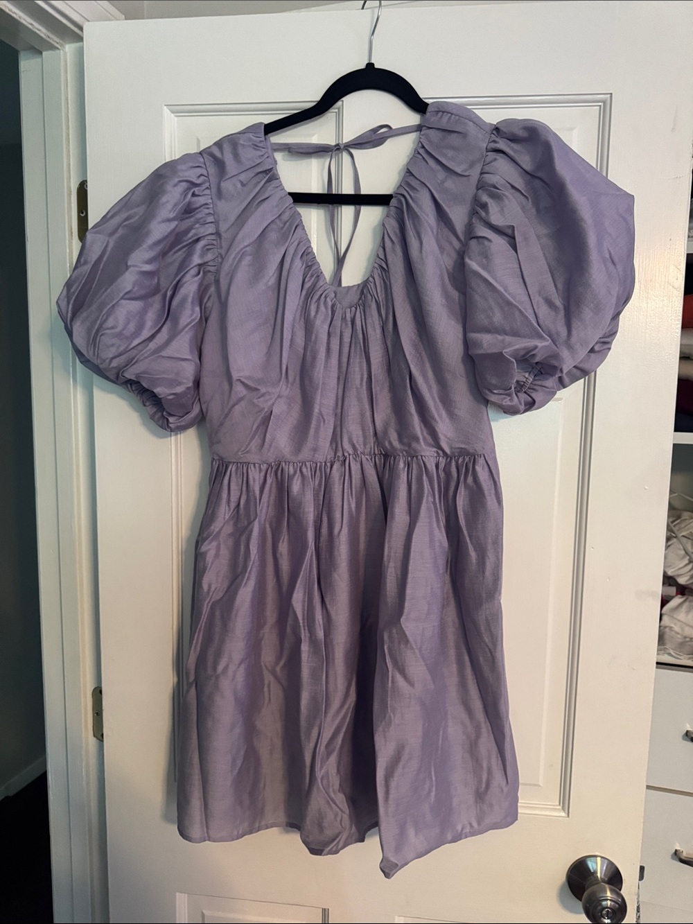 CROSBY by Mollie Burch Wisteria V-Neck Gathered Dress